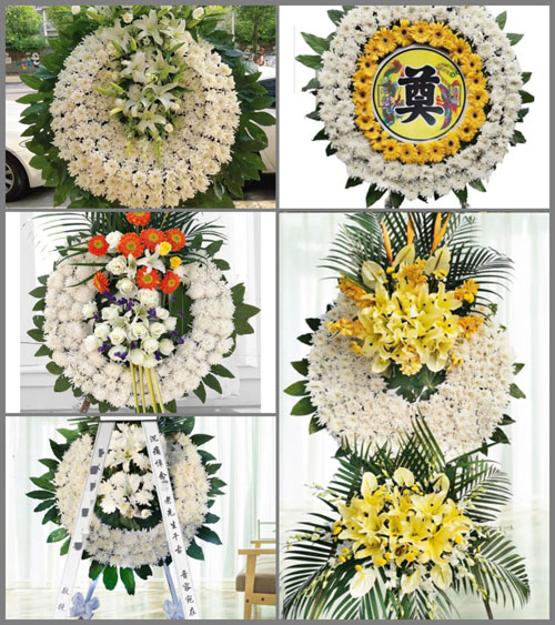 山东青岛平度市旧店镇涧里村花圈速递