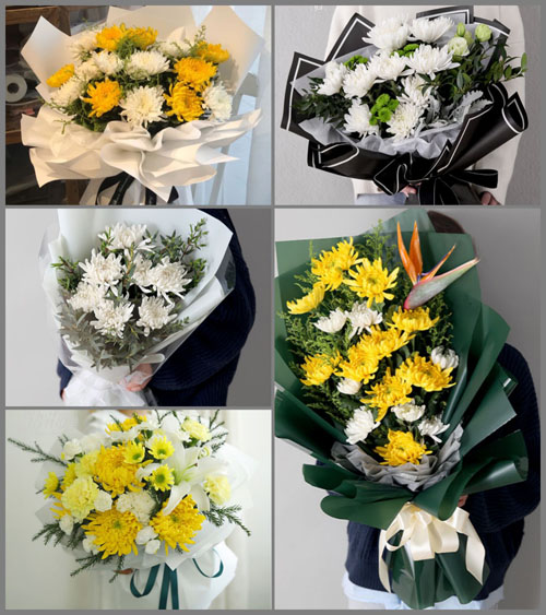 山东青岛平度市旧店镇涧里村白事花束代送